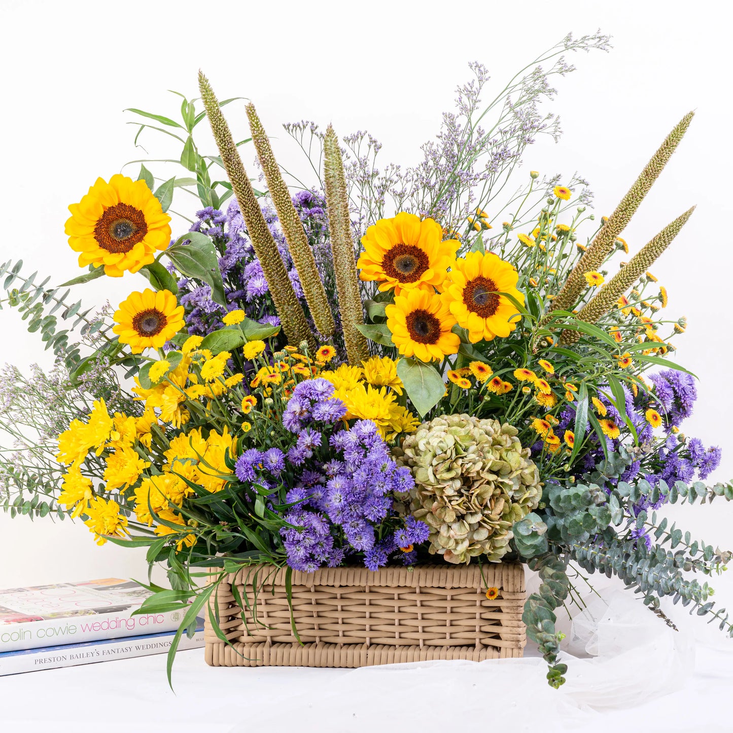 basket sunflower