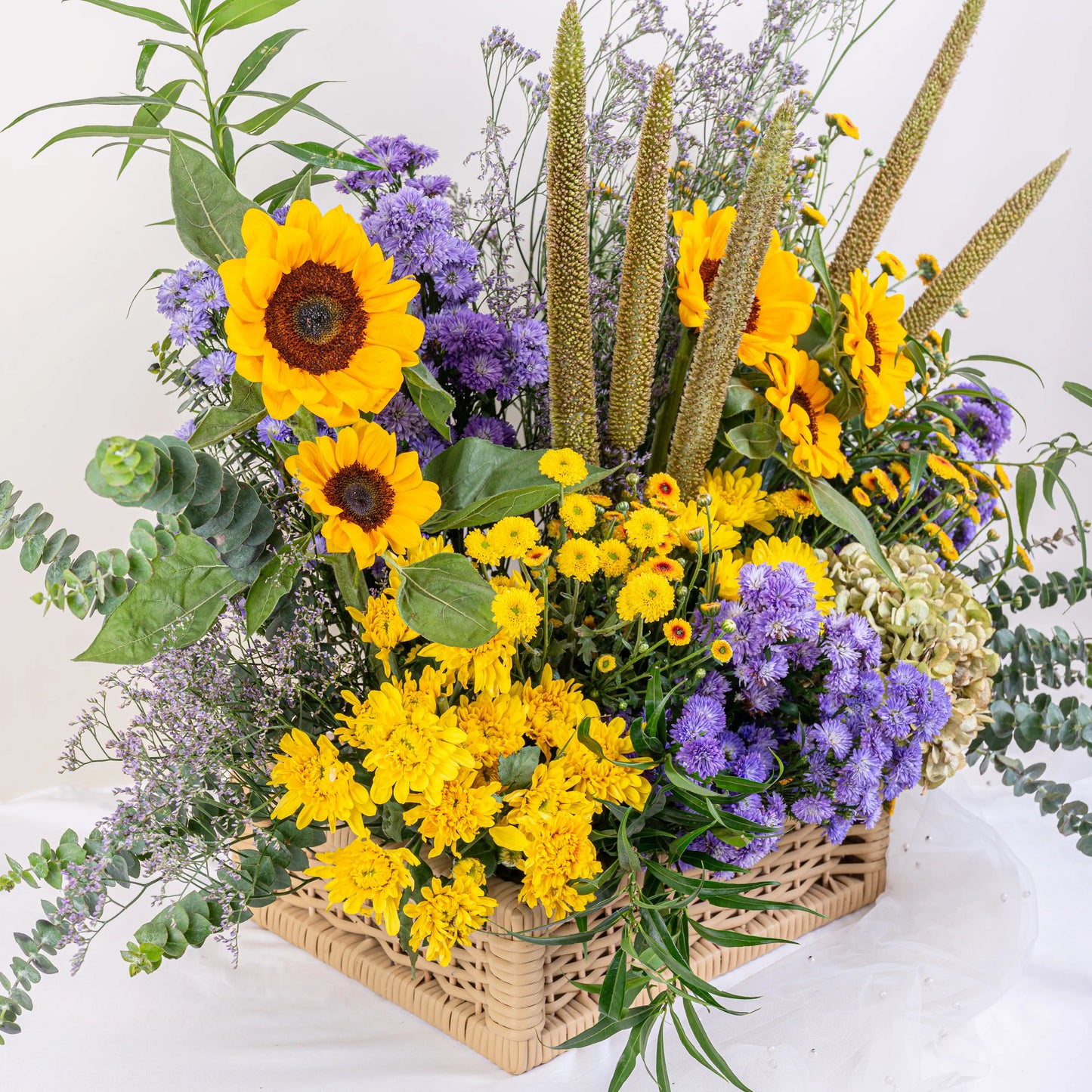 basket sunflower