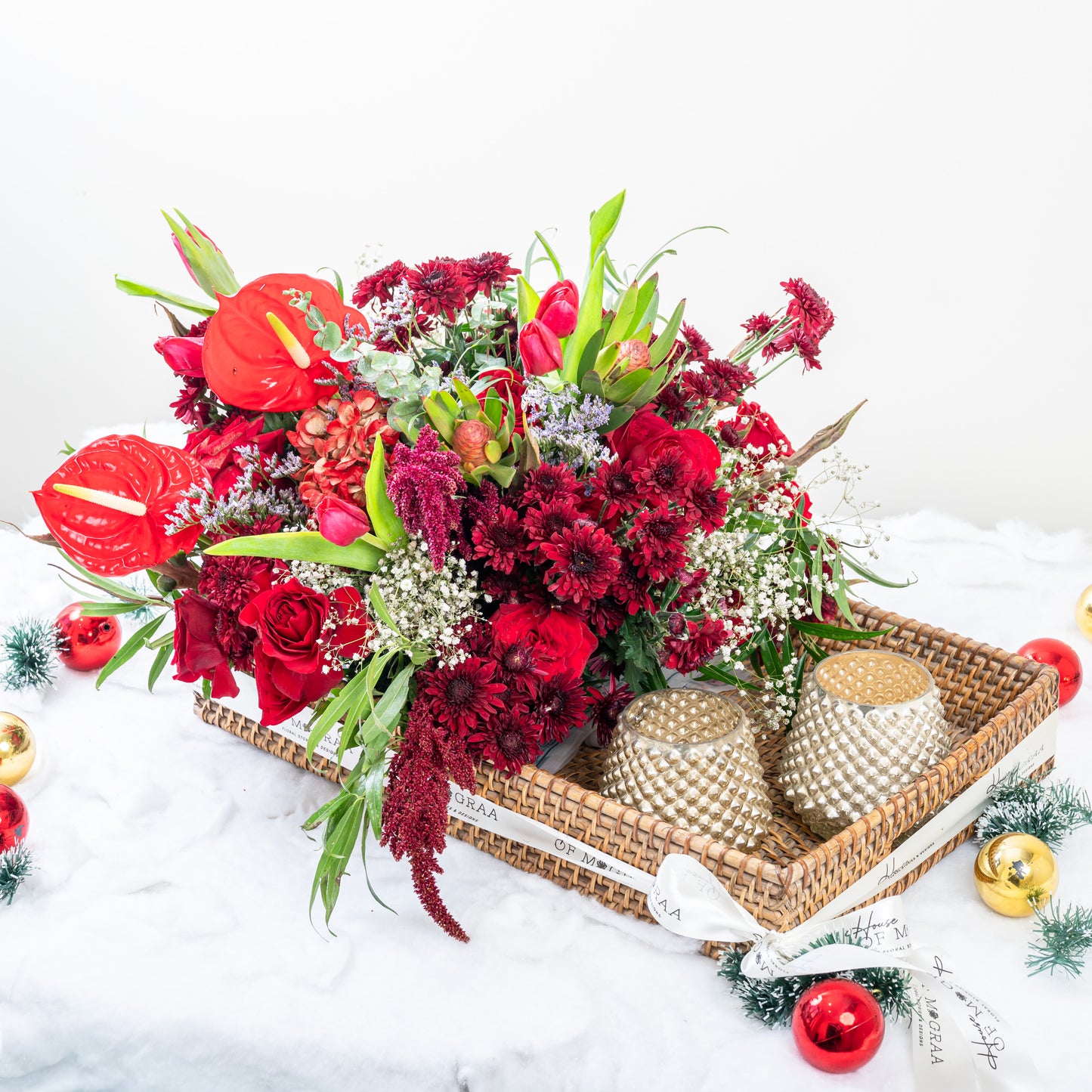redroses pot christrmas